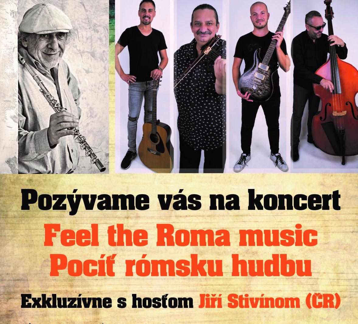 picture KONCERT: POCÍŤ RÓMSKU HUDBU / FEEL THE ROMA MUSIC  