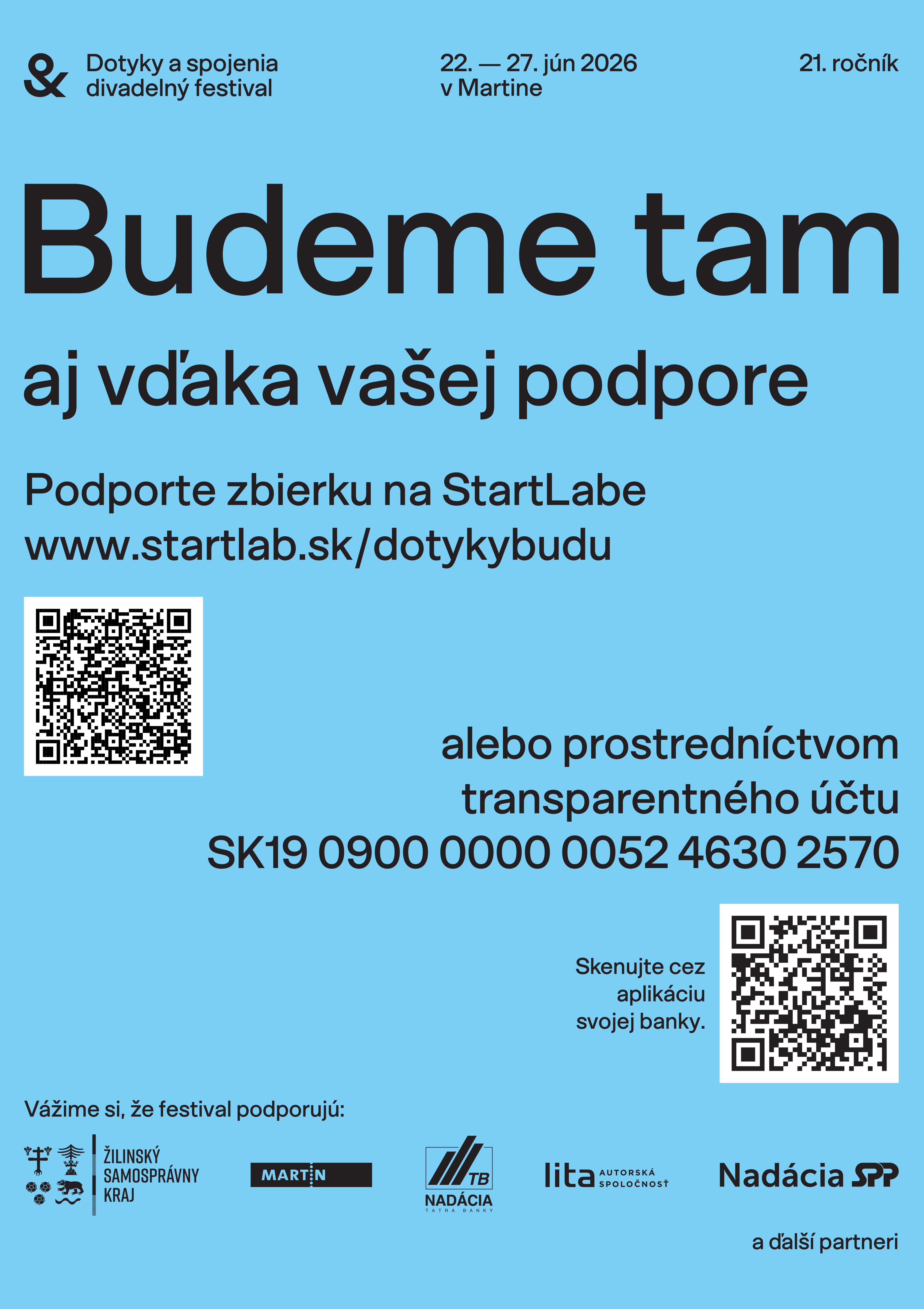 plagát Zbierka Dotyky a spojenia 21. ročník